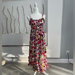 Cato Girls Floral Dress with Ruffles